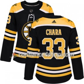 Adidas Maillot de Hockey Boston Bruins Zdeno Chara 33 2017-2018 Noir Authentic - Femme